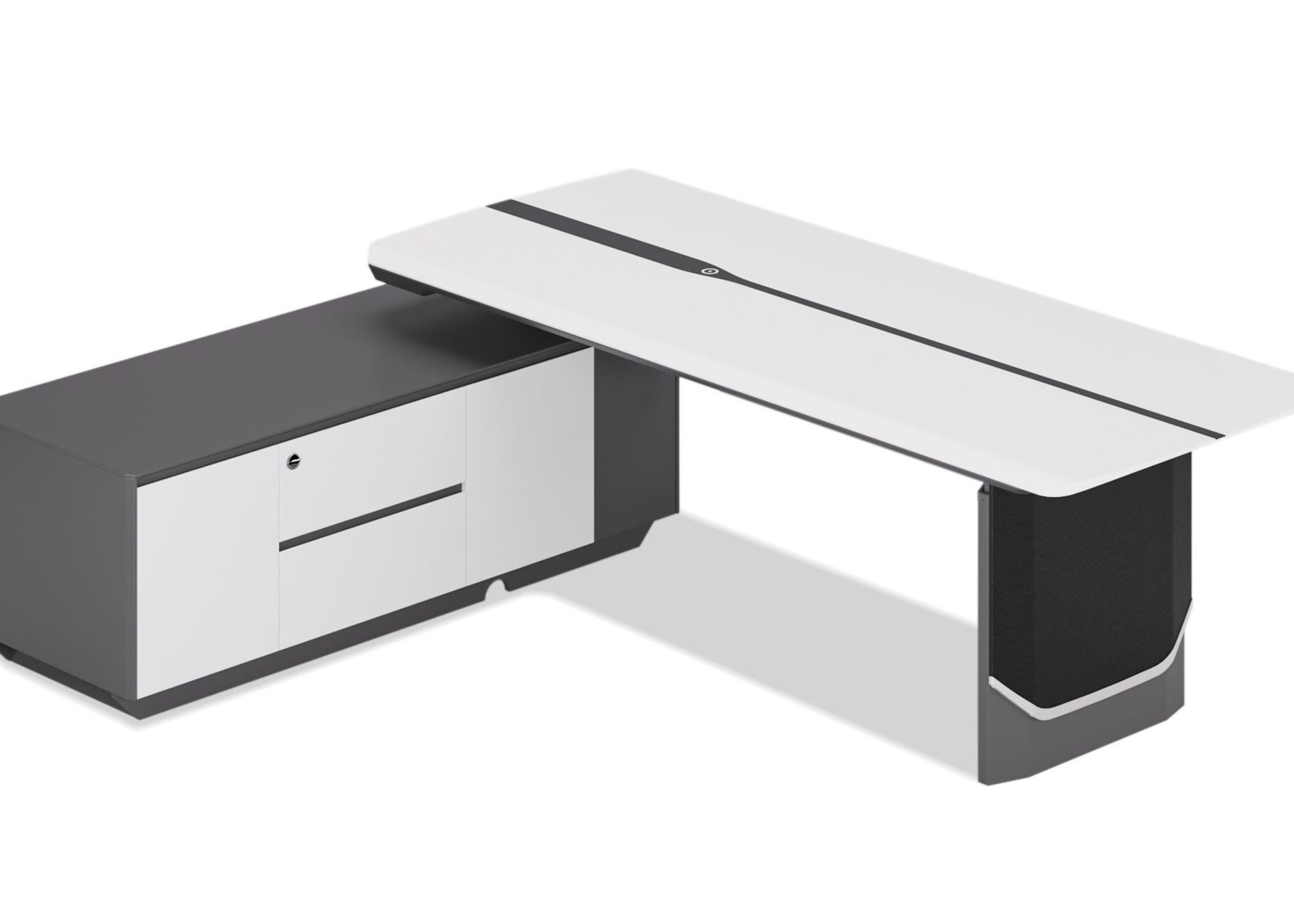 Aero Private Office Desk with Distinctive Style, Refined Design, and Enduring Comfort