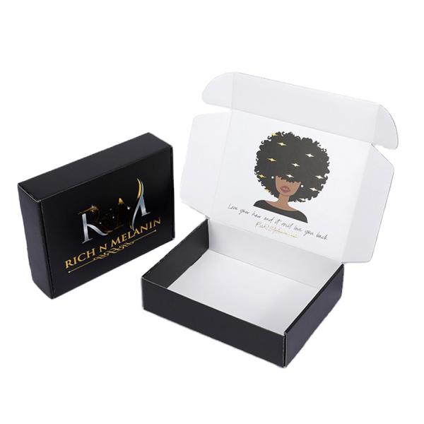 CMYK Printing Eco Friendly Brown Kraft Box Packaging for E Flute Corrugated Cardboard