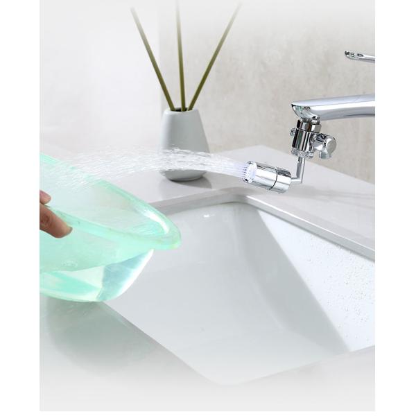 Green LED Color 720 Swivel Sink Multi-Function Faucet Aerator for Water Conservation