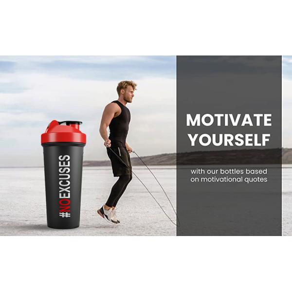 American Style 400ml Fitness Protein Shaker Bottle with Personalized Label