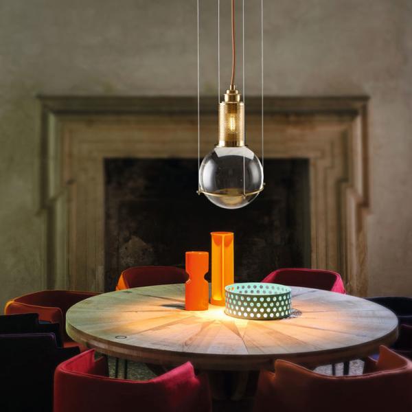 A cabeceira da sala de jantar de Crystal Ball Glass Chandelier Luxury conduziu a luz linear do pendente