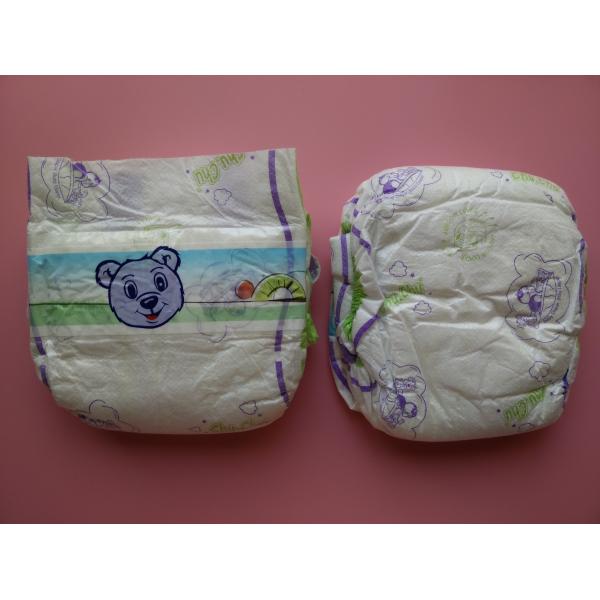 Eco Friendly Organic Disposable Diapers Breathable 3D Leak Prevention