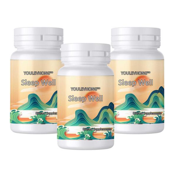 Усовершенствованная добавка для сна с мелатонином - естественное облегчение стресса и тревоги - 90 капсул