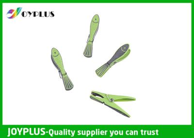 Special Shape Plastic Wooden Cloth Clip , Colored Plastic Clothespins