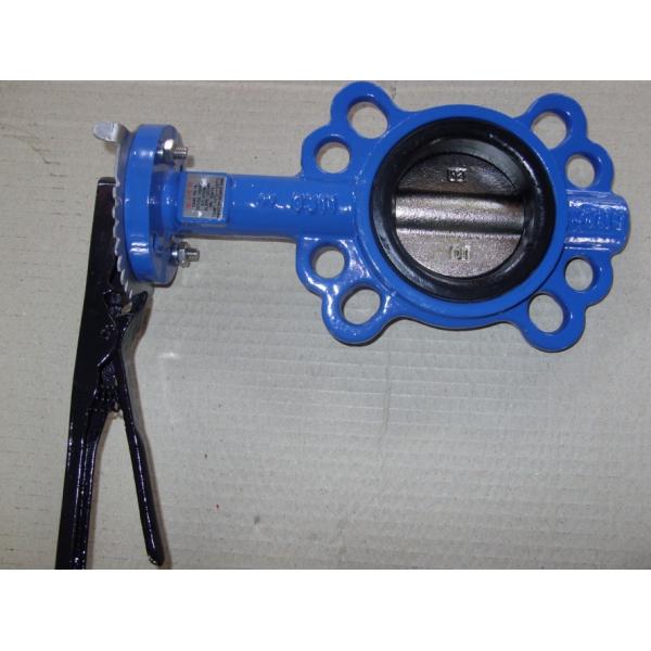 API 609 / ISO 5752 / BS5155 Standard One Shaft Without Pin Type Wafer Butterfly Valve