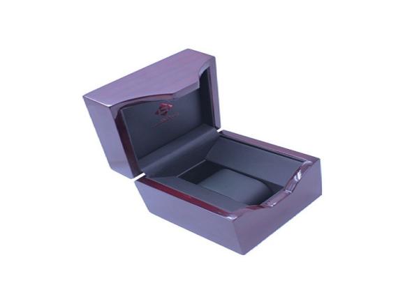 High Glossy Piano Finish LED Watch Display Case Box For Single Packaging