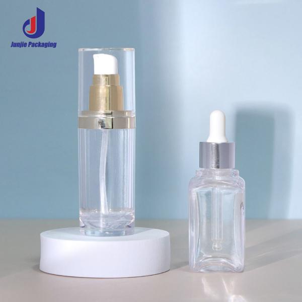 Plastic Foam Soap Bottle 30ml 55ml Transparent Dropper Bottle Custom For Cosmetic Packaging