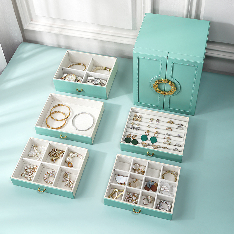 Customizable Box Dimensions Jewelry Boxes Featuring 600 to 1800gsm Material Thickness and Suede Insert for Jewelry Cases