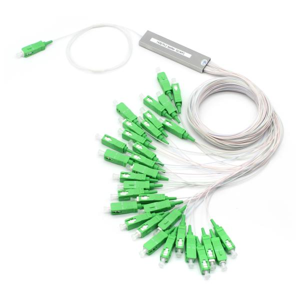 1*n 2*n Стальная труба Мини-тип Fiber Splitter Sc Apc G657a 0,9mm Fiber Optic Plc Splitter