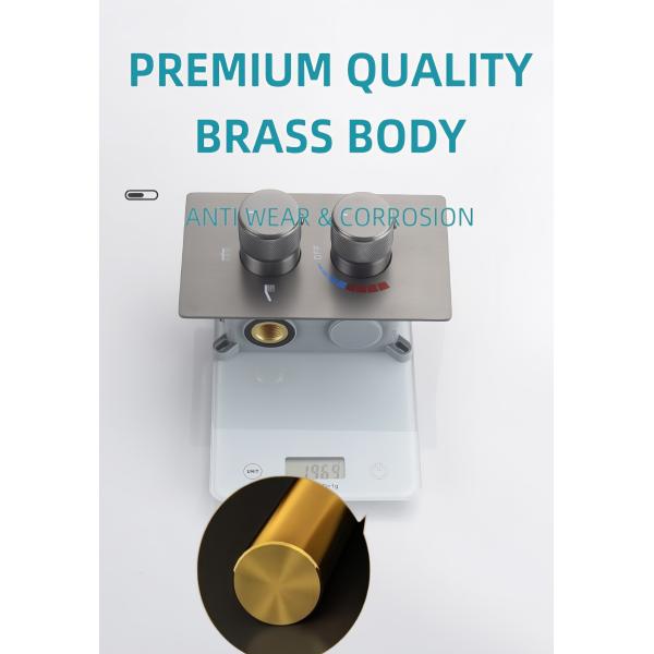 Elegant Design Concealed Valve Showers Multi Outlets Easy Installation Enlarged Overhead