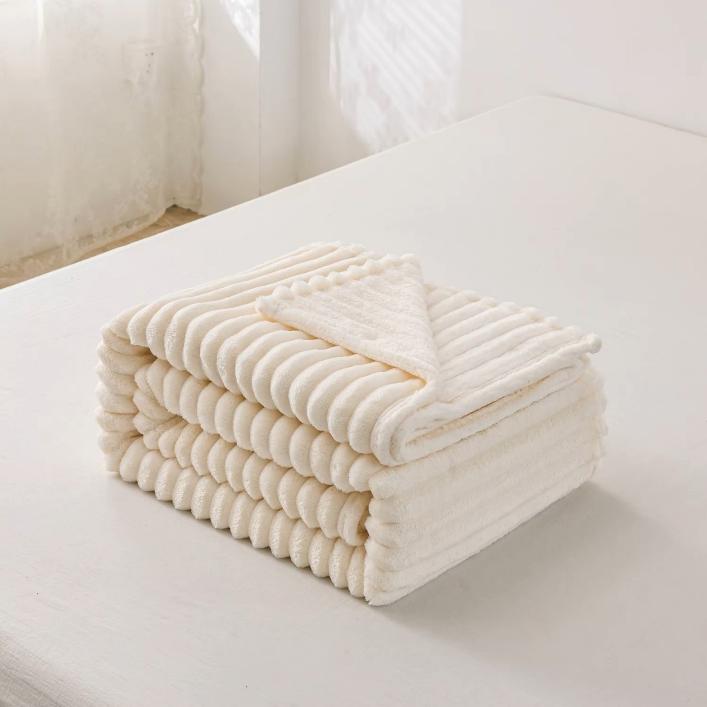 Sofa Warm Cozy Coral Fleece Throw Blanket Bed Blanket Winter Home Houseware