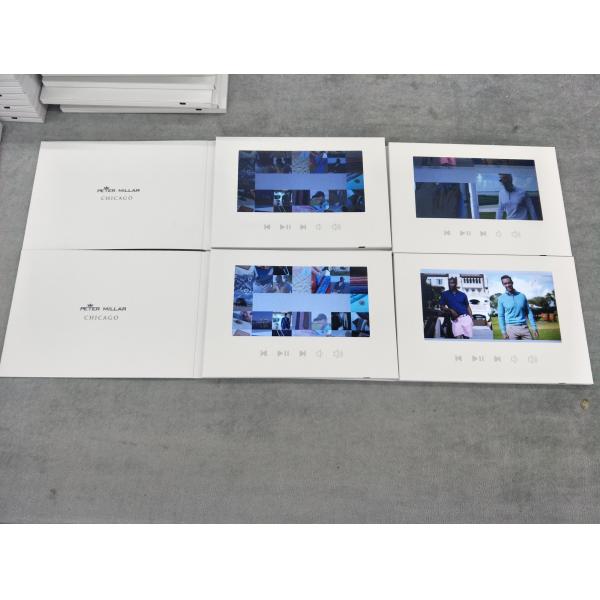 High Impact LCD Video Brochure Promotional Greeting Cards 7 Inch Customizable
