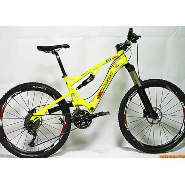 26er Trail Mountain Full Suspension Bike Frame Aluminum Alloy 124mm Travel