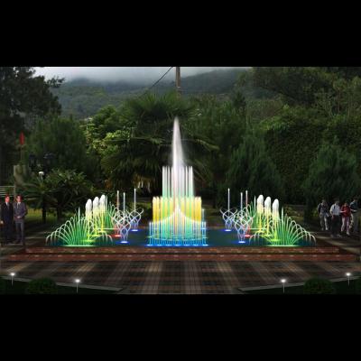 Praça Pública Anjo Fonte Musical Inoxidável