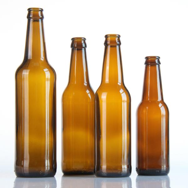 200ml Brewing Breakaway Amber Glass Beer Bottle Soda Lime With Crown Cap