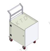 Vertical Aluminum Tube Repair And Maintenance Tool Trolley Carts Corrosion Resistant