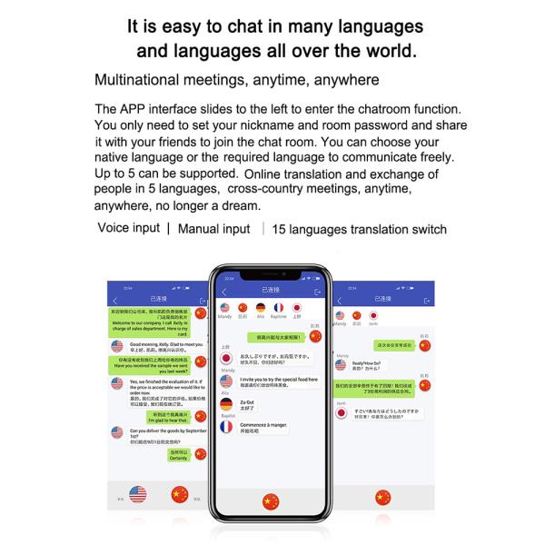 Best sales bluetooth Wireless Earphone 28Languages Intelligent Stereo Translation Earbuds