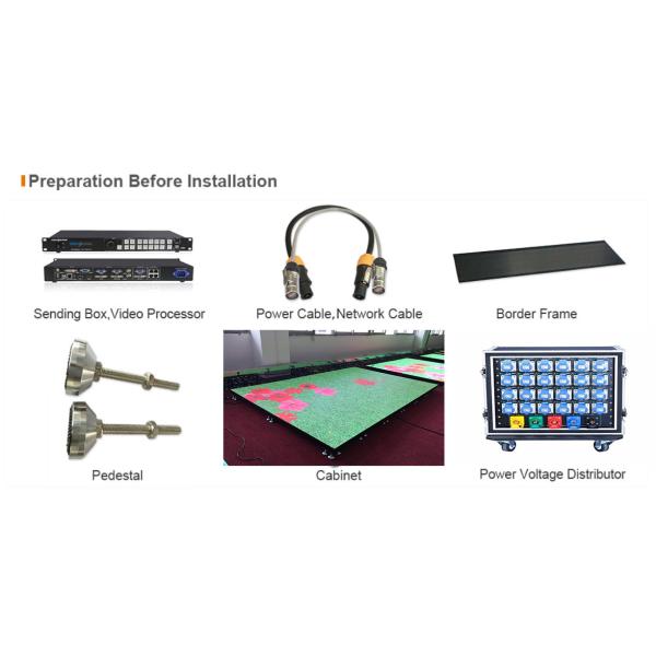 P3.91 Digital Dance Floor LED Screen Touch Modules SMD For Ground Projection