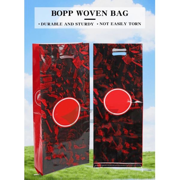 Laminated PP Bopp Woven Sacks With Top Hemming Custom Sizes Available