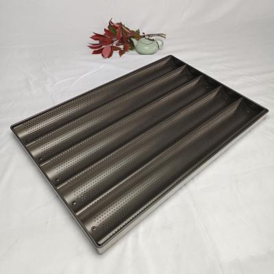 Liga de alumínio 1.0mm de Du Pont PTFE bandeja perfurada do Baguette de 5 fileiras