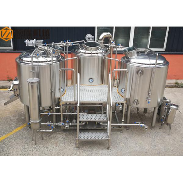 Stainless Steel Beer Making System 500L Capacity Brewhouse Steam Heating
