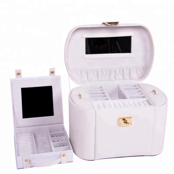 Display Packaging Custom Leather Jewelry Box With Logo Durable Multi Color