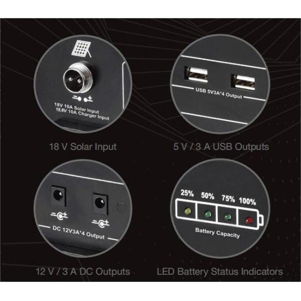 12V 12.4V 45Ah Bateria de íons de sódio 558Wh Garantia de segurança 500W Estação de energia portátil