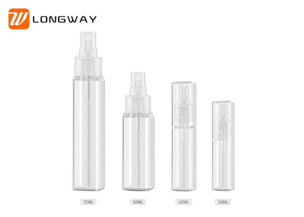1oz 2oz 3oz Plastic Cosmetic Bottles With Pet Mist Spray Rectangle Shaped