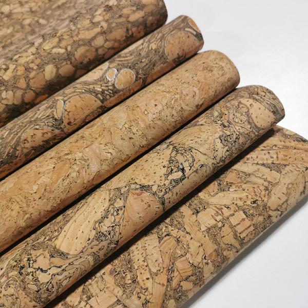 Eco-friendly coffee Natural carbonized Cork Fabric for bag wallet