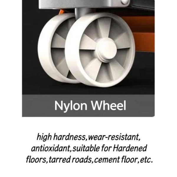 Camion à palettes manuel hydraulique CBY-11 avec roues en nylon