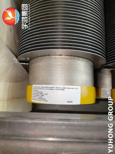 ASTM A376 TP347H Spiral Finned Tube For Heat Exchangers
