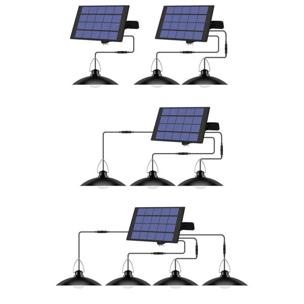 Induction Led Solar Chandelier Waterproof for Outdoor Home Garden Balcony Lights