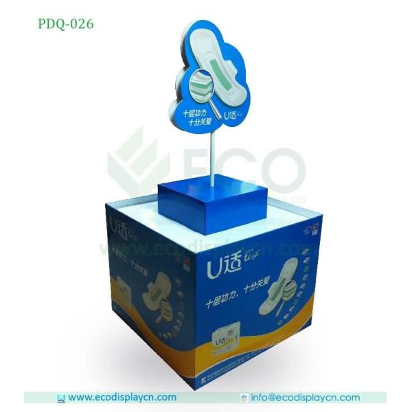 Custom Point Of Purchase Corrugated Cardbaord Pallet Display For Supermarket