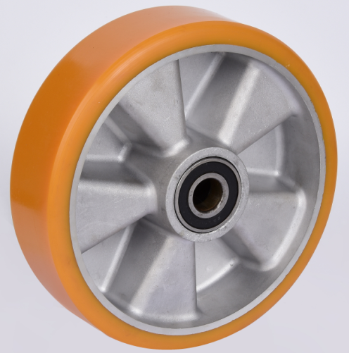 European Pu Heavy Duty Industrial Caster Aluminum Core Wheel High Loading