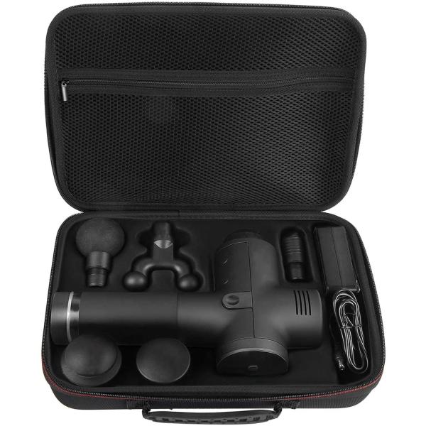 Thermoformed EVA Massage Gun Case , Zipper Hard Storage Carrying Case