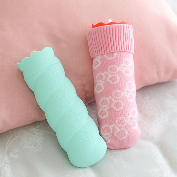 Silicone Hot Water Bottle Cozy Bag For Pain Relief Neck And Shoulders Feet Warmer