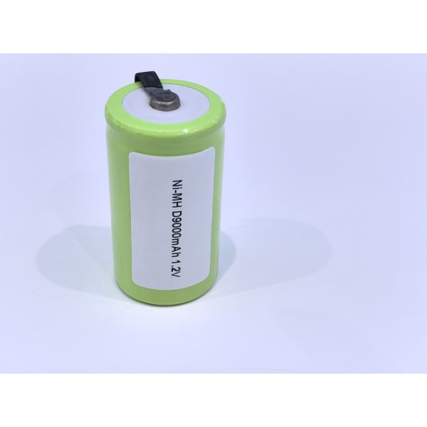 Ultra High Capacity 9000mAh D Cell, 1.2V Rechargeable Ni-MH for Boombox / Emergency Light