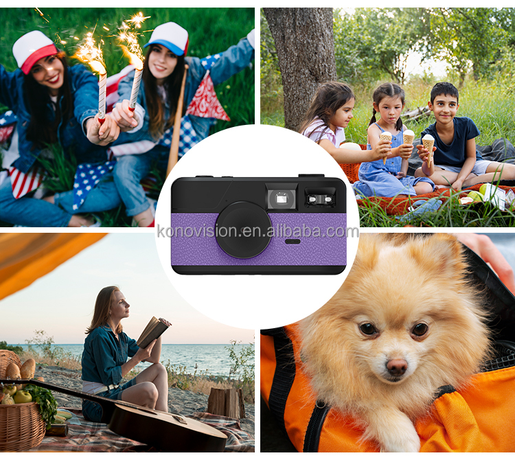 Retro Screenless Digital Camera Screen-free 8 Mode Filters Without Screen 8MP Photo Screen Free LED Flash Camping Camera