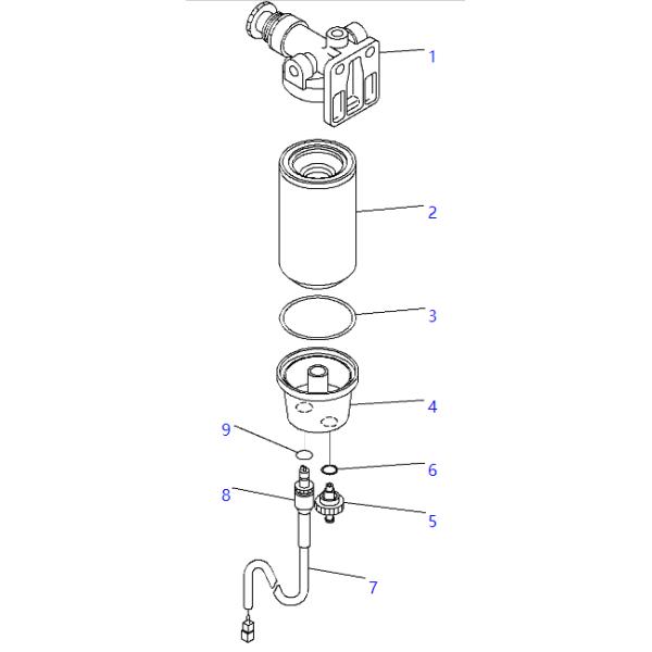 600-311-3722 600-311-3721 Сенсор сепаратора нефти и воды KOMATSU Части для экскаватора PC160LC-8