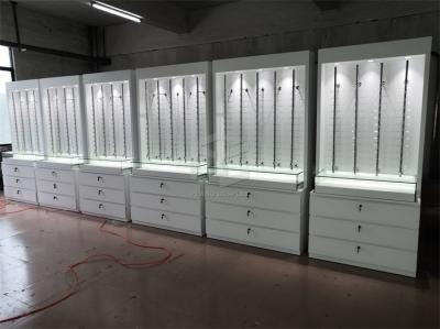 T4 LED Optical Shop Counter Design Showroom Furniture With Spotnight