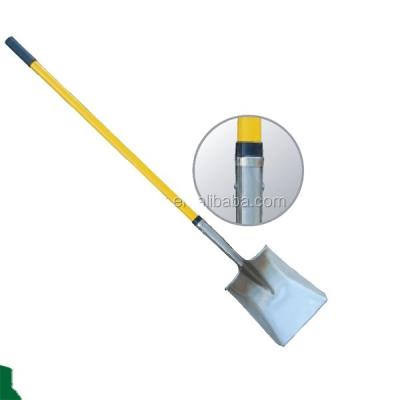 Metal Work Essential S519LS Square-point Shovel with Long Fiberglass Handle