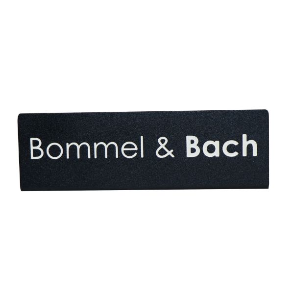 Black Custom Made Metal Name Plates Durable Office Desk Name Plate Lightweight