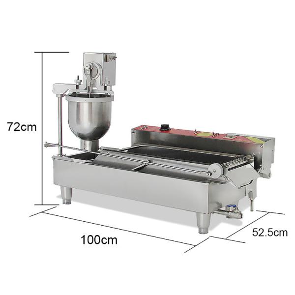 Electric Heating Automatic Donut Glazed Machine 1100*550*650mm for Final Product Made