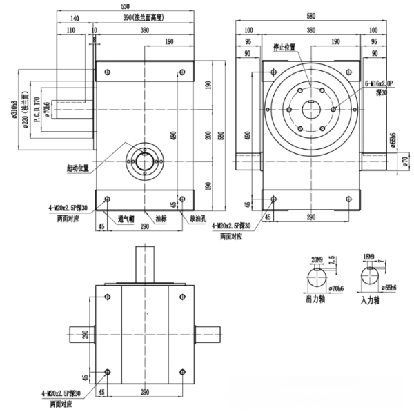 DE Series Free Stop Cam Indexer with Flange Type Design for Pharmaceutical Field Applications