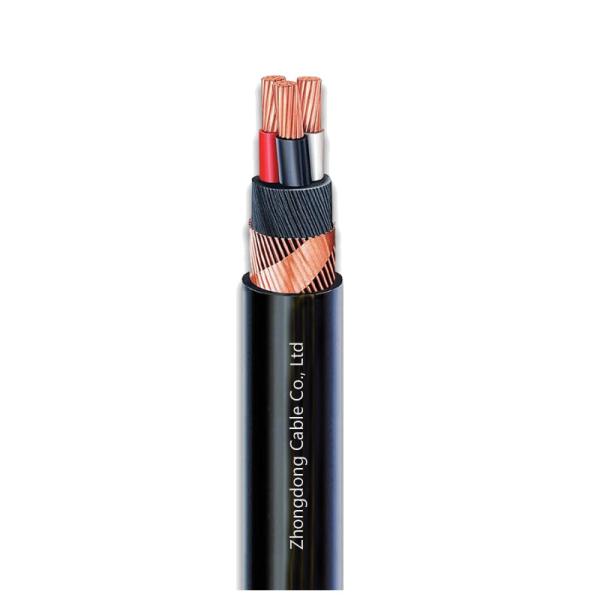 Three Core Low Voltage Cable 0.6/1kV XLPE Insulated with Copper Wire Screen for Power Distribution