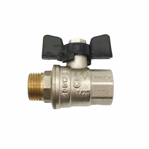 Long Life Yellow Water Meter Accessories DN15 Versatile Brass Valves