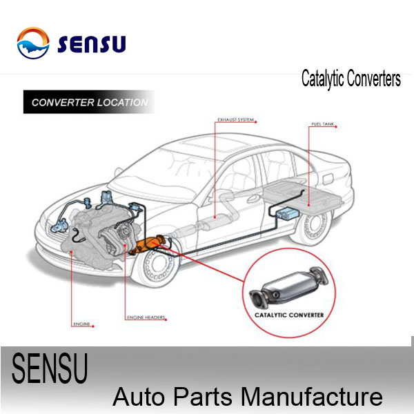 Antirust Carb Compliant Catalytic Converter SS409L Gasoline Vehicle Catalytic Converter