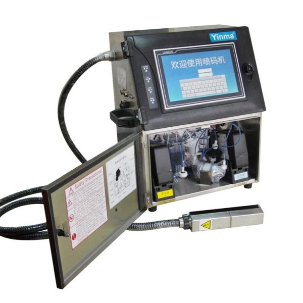 Small Character CIJ Inkjet Printer For Packaging Double Printheads YM-S8101-2