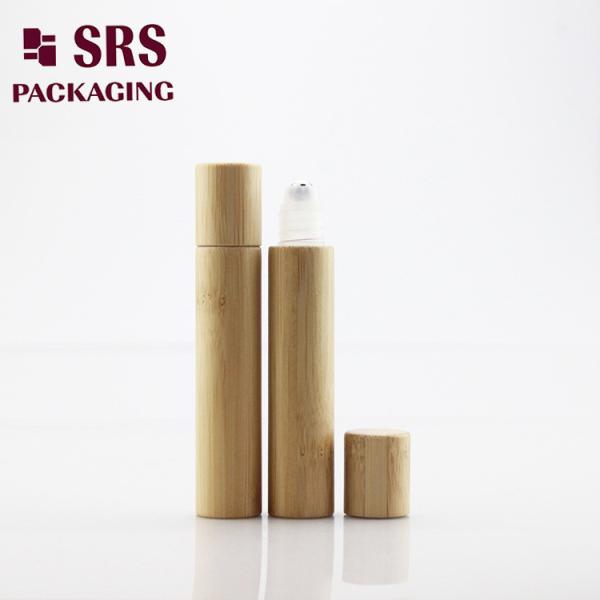 SRS Empty Cosmetic Real Bamboo Roll On Bottle 8ml For Eye Cream