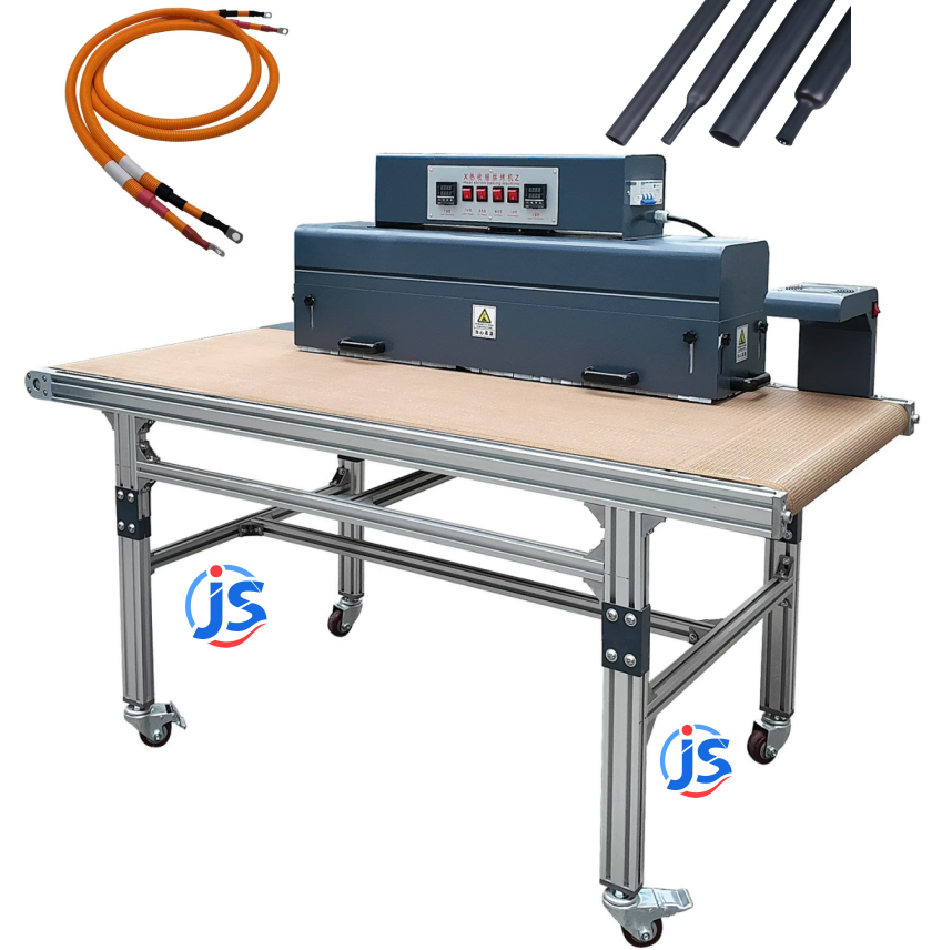Dual Side Heat Shrink Tubing Machine Cable Identification Heat Tunnel Machine 3.6kW With High Temperature Resistant Teflon Mesh Belt